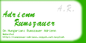 adrienn rumszauer business card